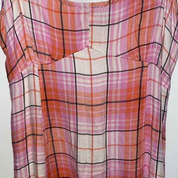 Abound Women's Spaghetti Windowpane Flannel Mini Dress Multicolor Size XS - Picture 4 of 10